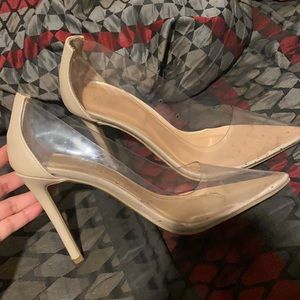 Clear heels